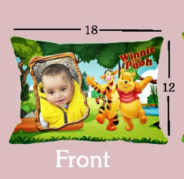 Baby Pillow with photo  - 12x18 inch, Multicolor 
